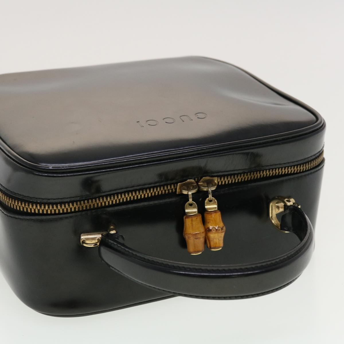 GUCCI Hand Bag Patent leather Black 000-3270-032 bs5406