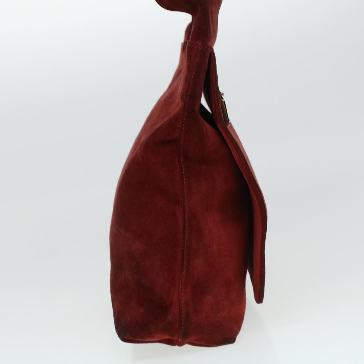 GUCCI GG Canvas Shoulder Bag Suede Red 00217050424 bs5510