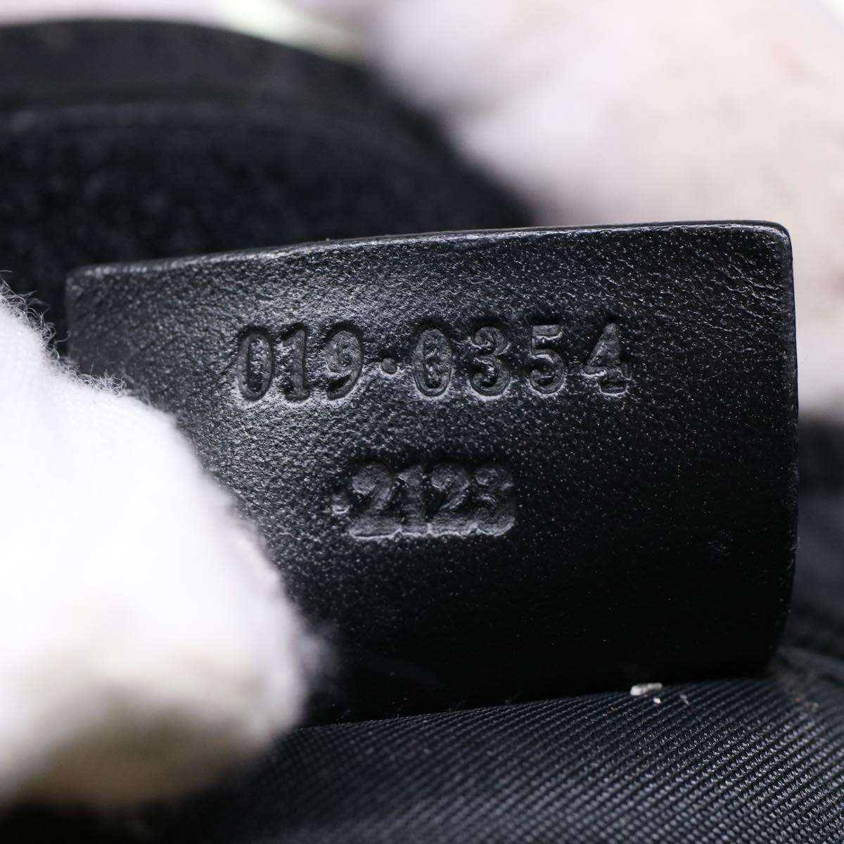 GUCCI Shoulder Bag Nylon Black 01903542123 bs5511