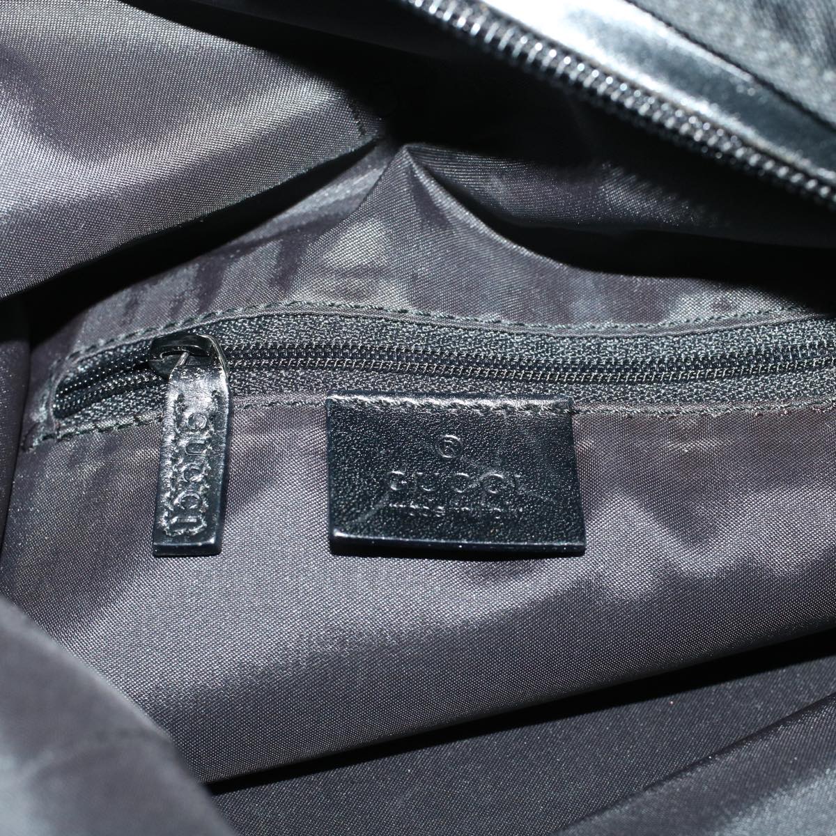 GUCCI Shoulder Bag Nylon Black 0011955002058 bs5513