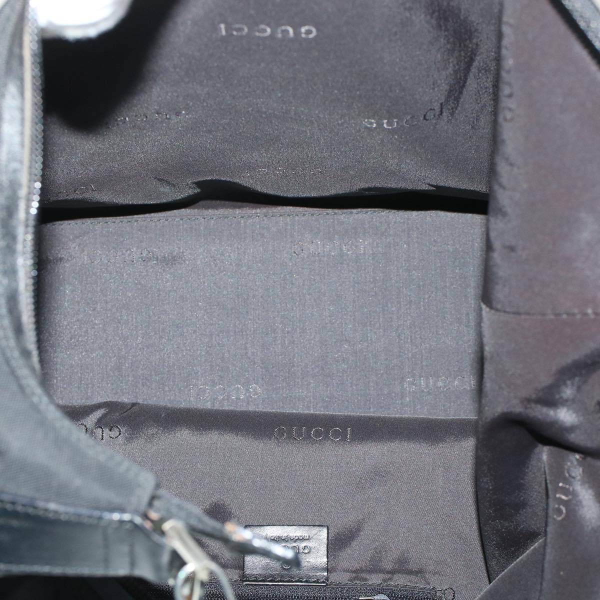 GUCCI Shoulder Bag Nylon Black 0011955002058 bs5513