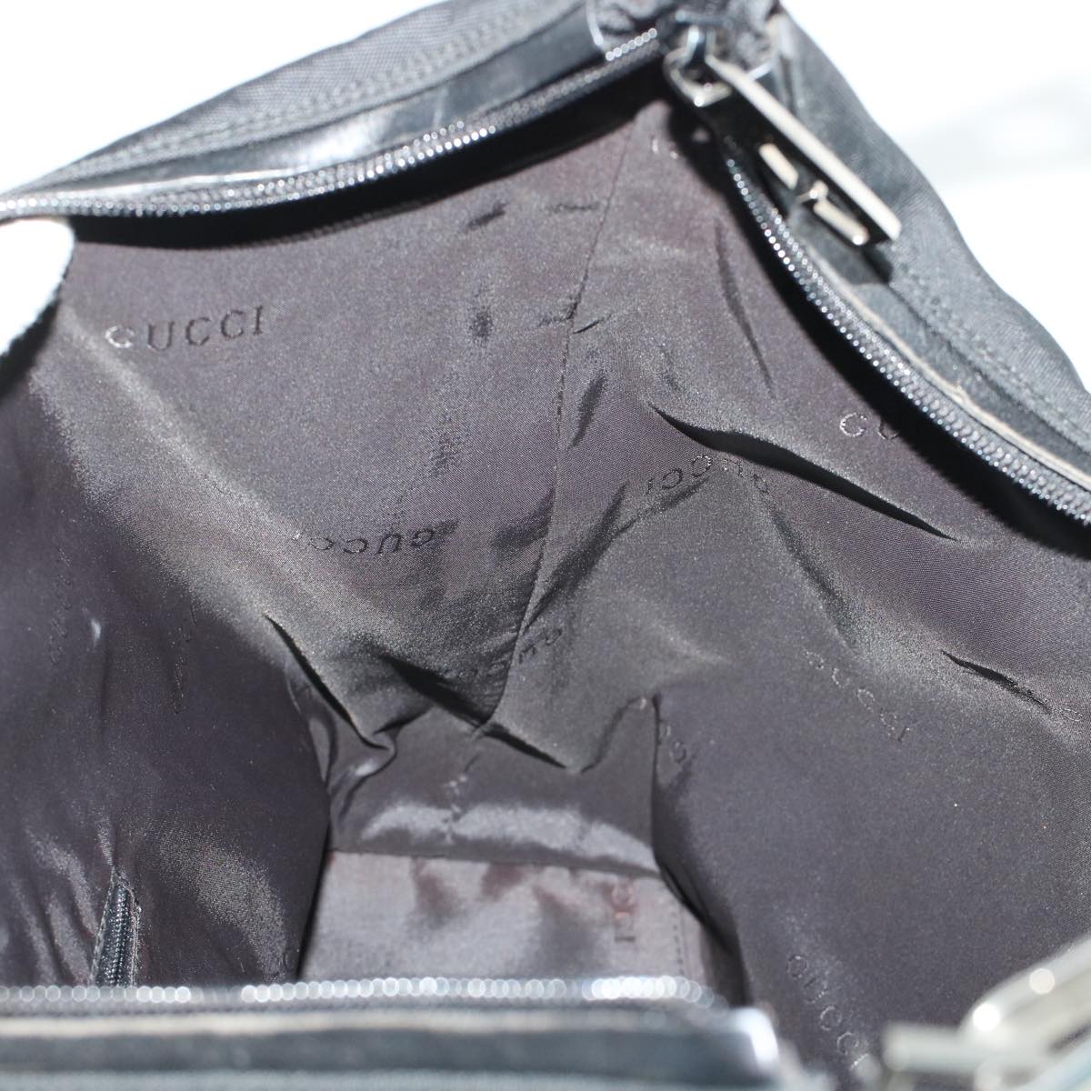 GUCCI Shoulder Bag Nylon Black 0011955002058 bs5513
