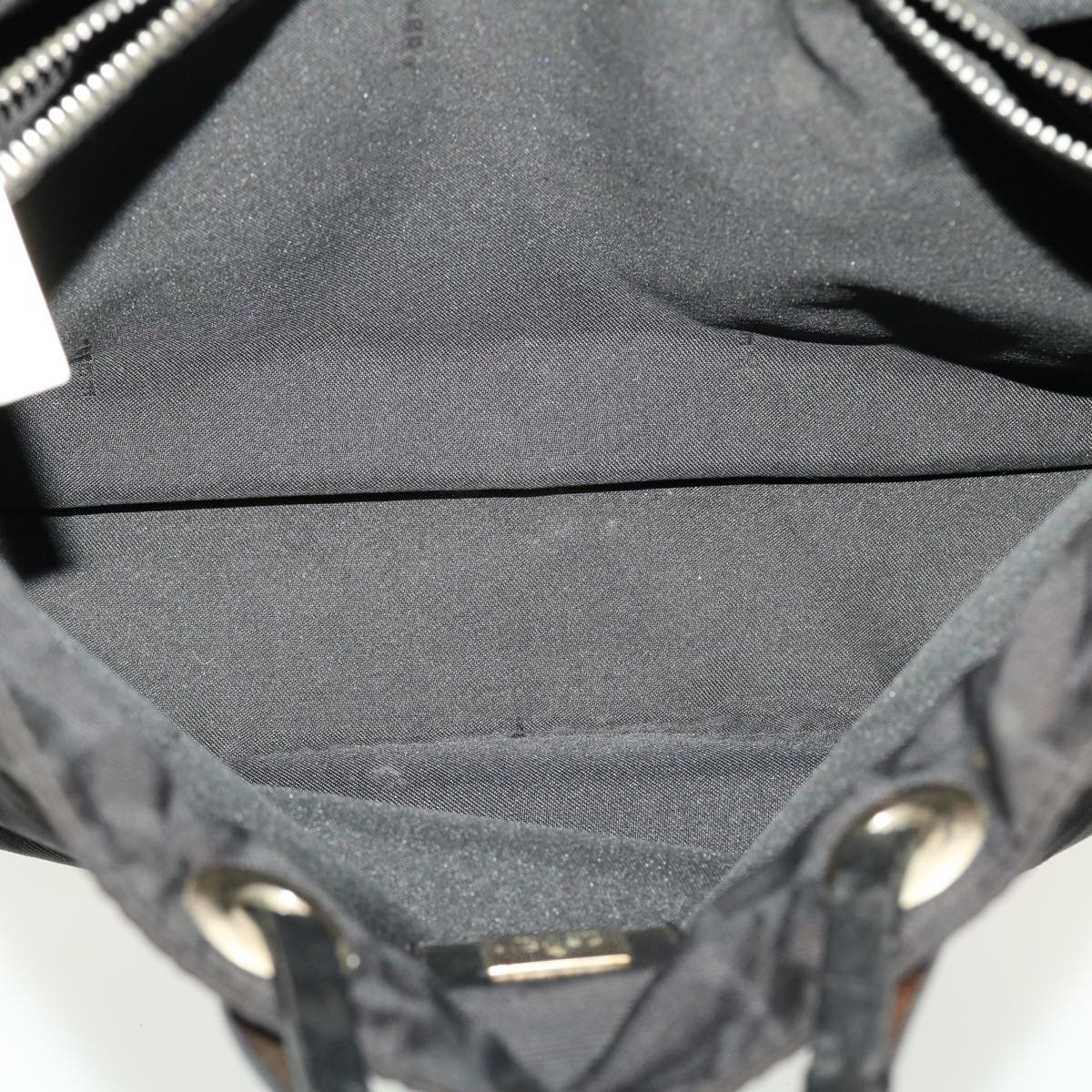 FENDI Zucca Canvas Tote Bag Nylon Black bs5552