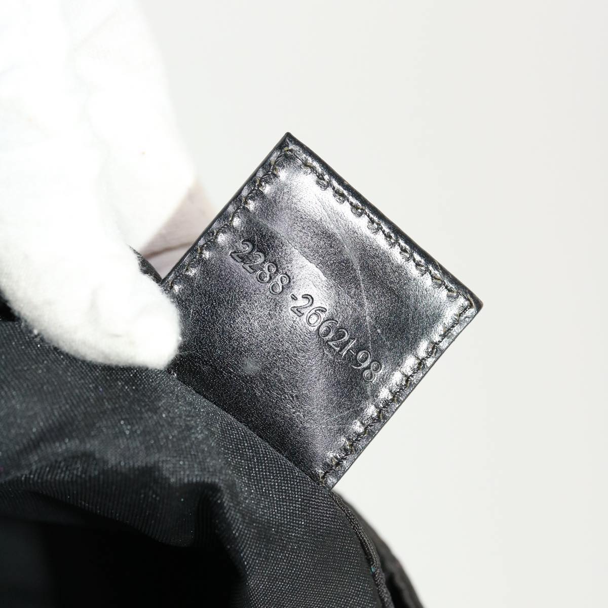 FENDI Zucca Canvas Tote Bag Nylon Black bs5552
