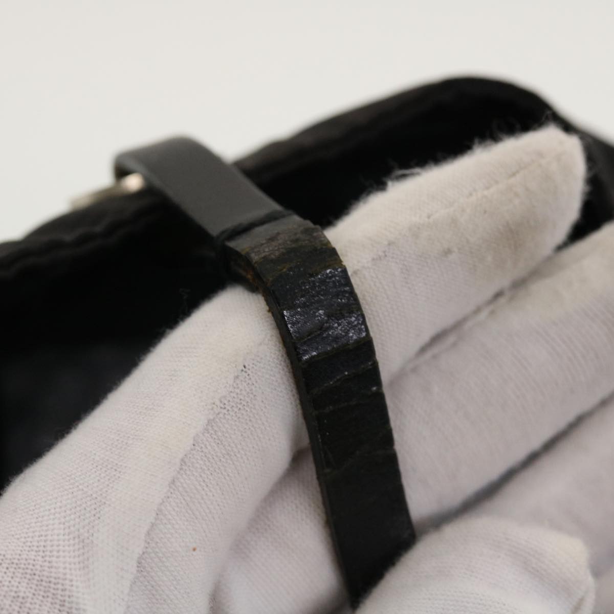 FENDI Zucca Canvas Tote Bag Nylon Black bs5552
