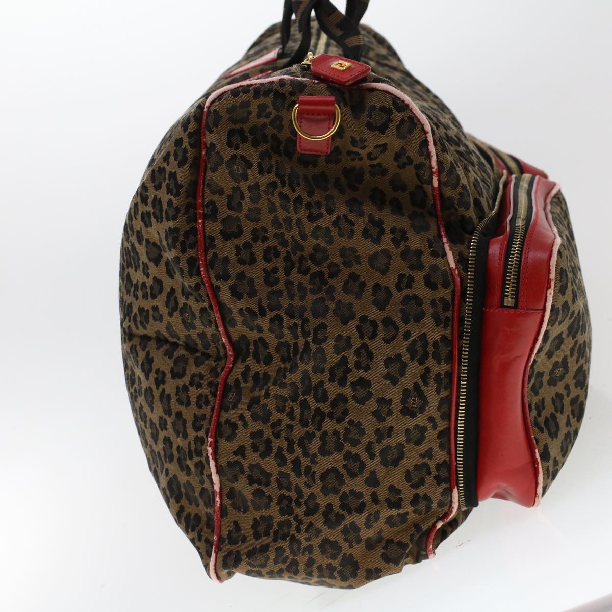 FENDI Hand Bag Canvas 2way Shoulder Bag Brown bs5628