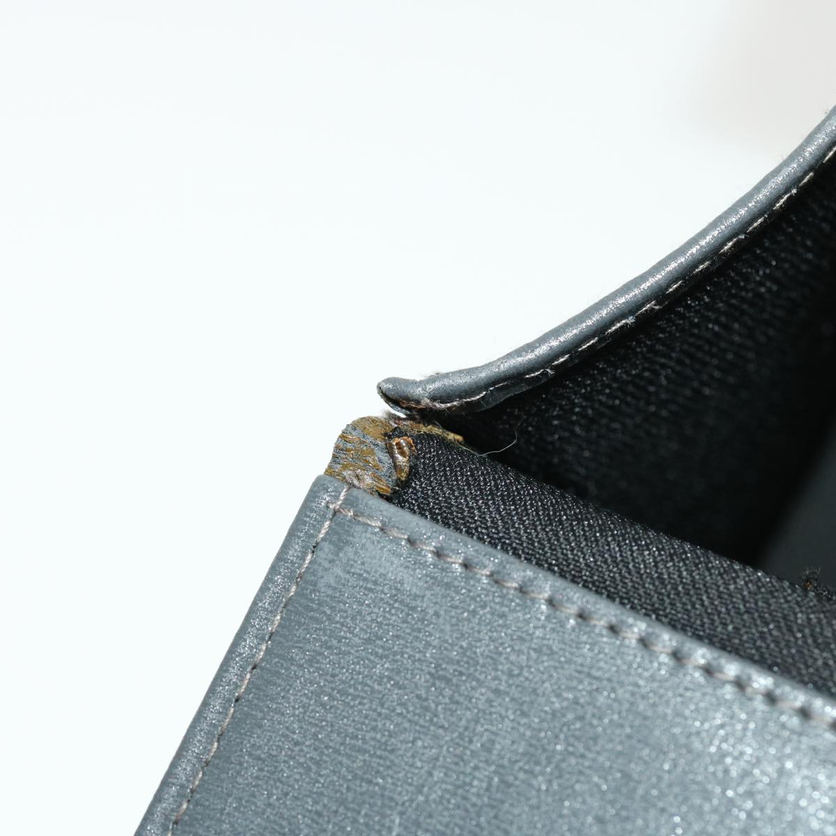 FENDI Shoulder Bag Leather 2way Khaki bs5657
