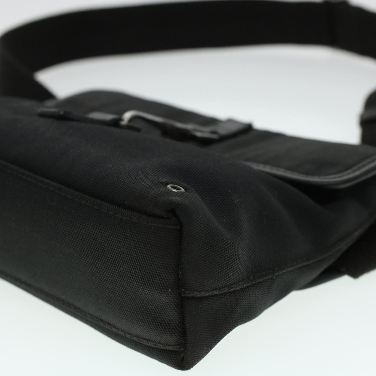 GUCCI Waist Bag Canvas Black 92543 bs5795