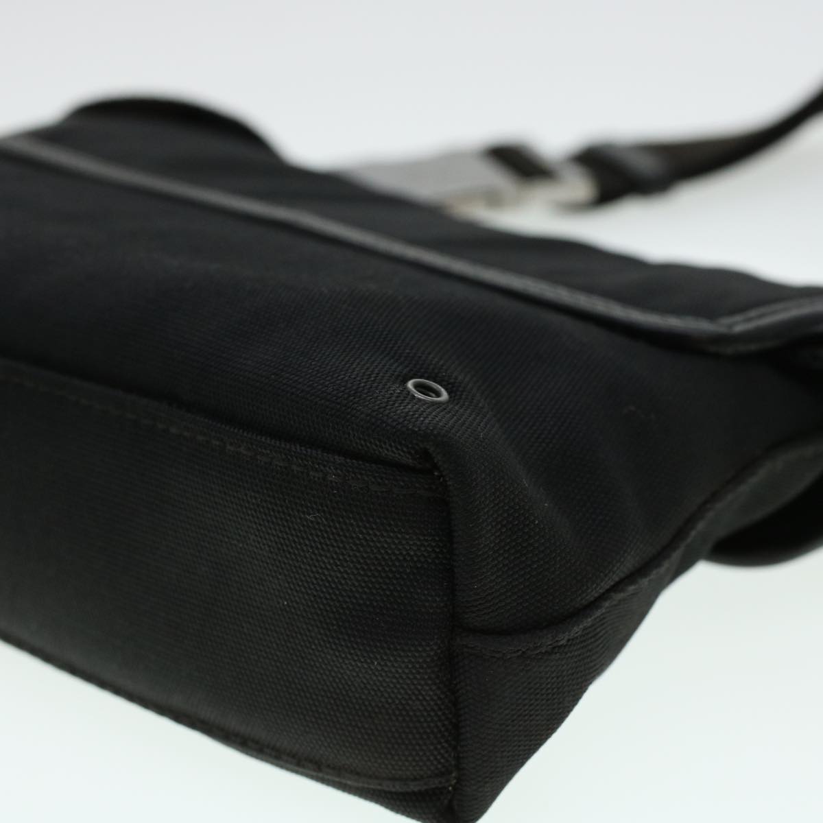 GUCCI Waist Bag Canvas Black 92543 bs5795