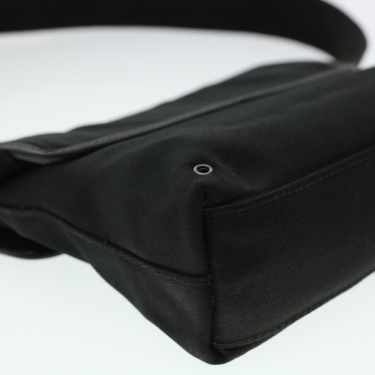 GUCCI Waist Bag Canvas Black 92543 bs5795