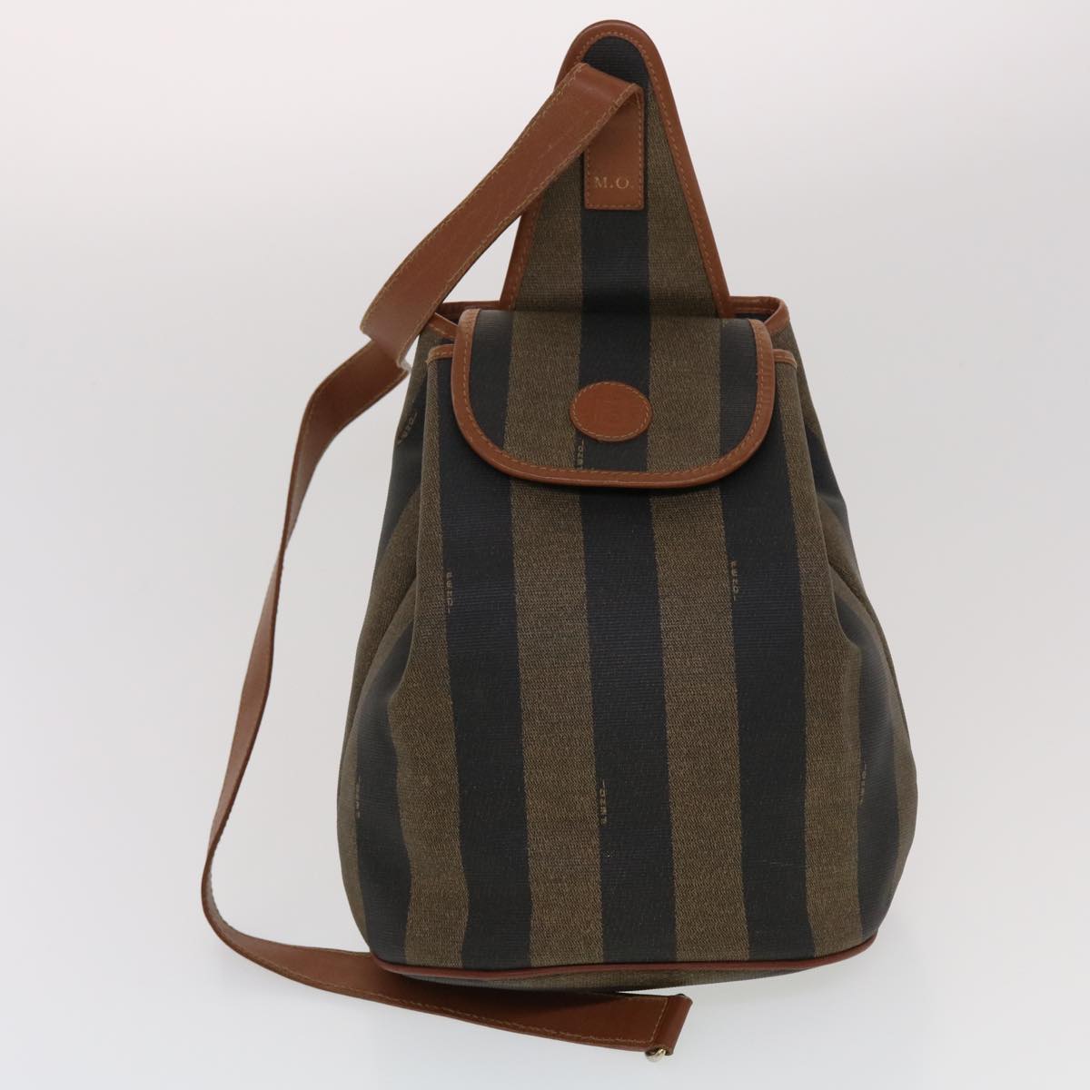 FENDI Pecan Canvas Pouch Shoulder Bag 3Set Black Brown bs5807