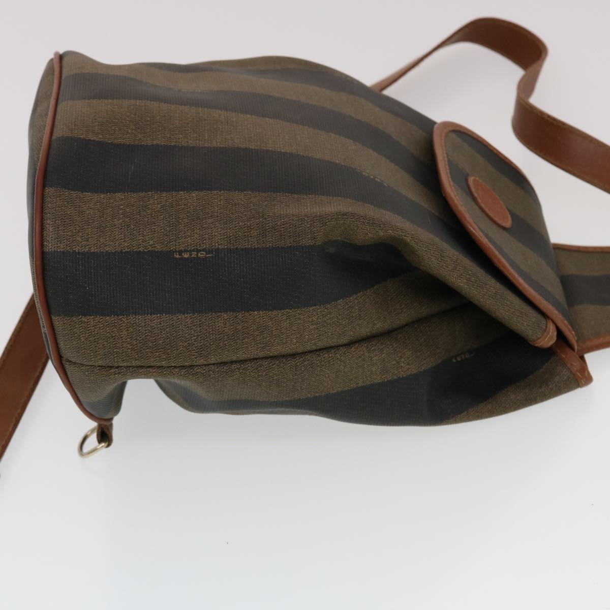 FENDI Pecan Canvas Pouch Shoulder Bag 3Set Black Brown bs5807
