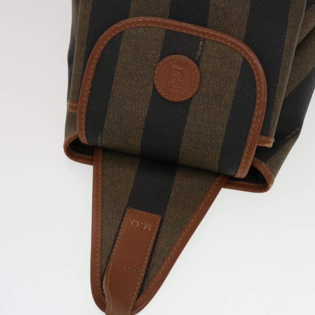 FENDI Pecan Canvas Pouch Shoulder Bag 3Set Black Brown bs5807