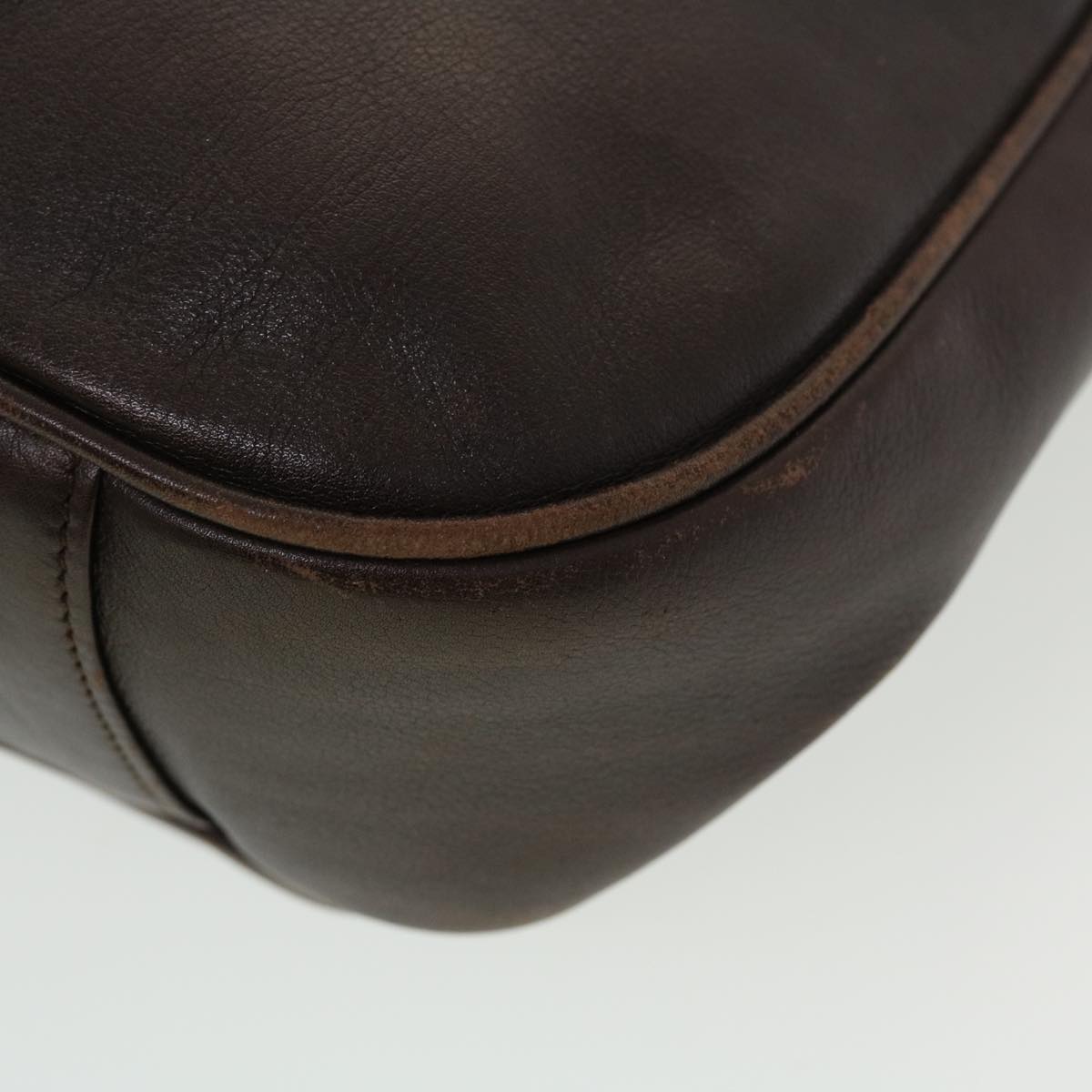 GUCCI Bamboo Hand Bag Leather 2way Black 001.2852.1577.0 bs5868