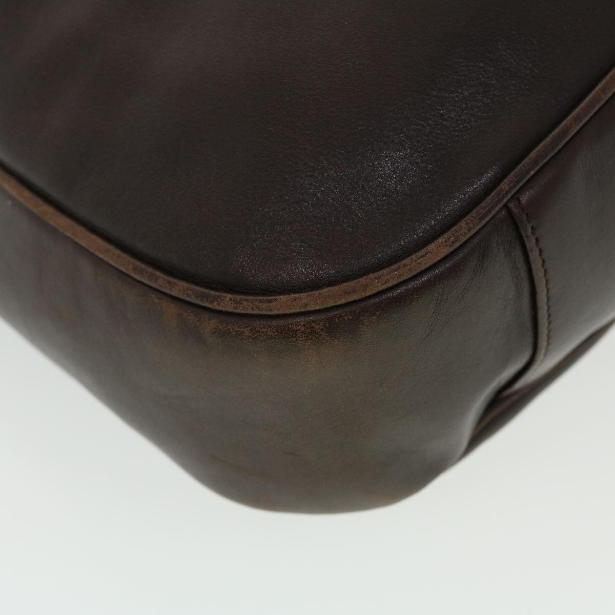 GUCCI Bamboo Hand Bag Leather 2way Black 001.2852.1577.0 bs5868
