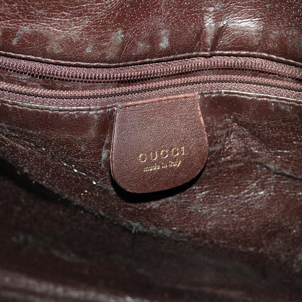 GUCCI Bamboo Hand Bag Leather 2way Black 001.2852.1577.0 bs5868