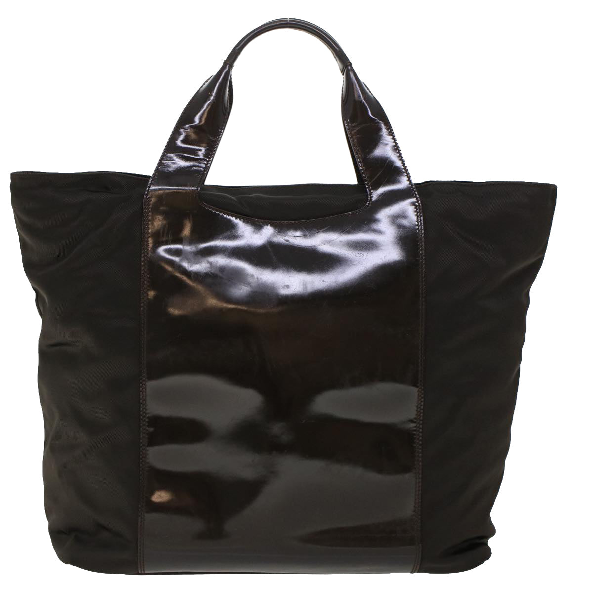 GUCCI Tote Bag Nylon Brown bs5916
