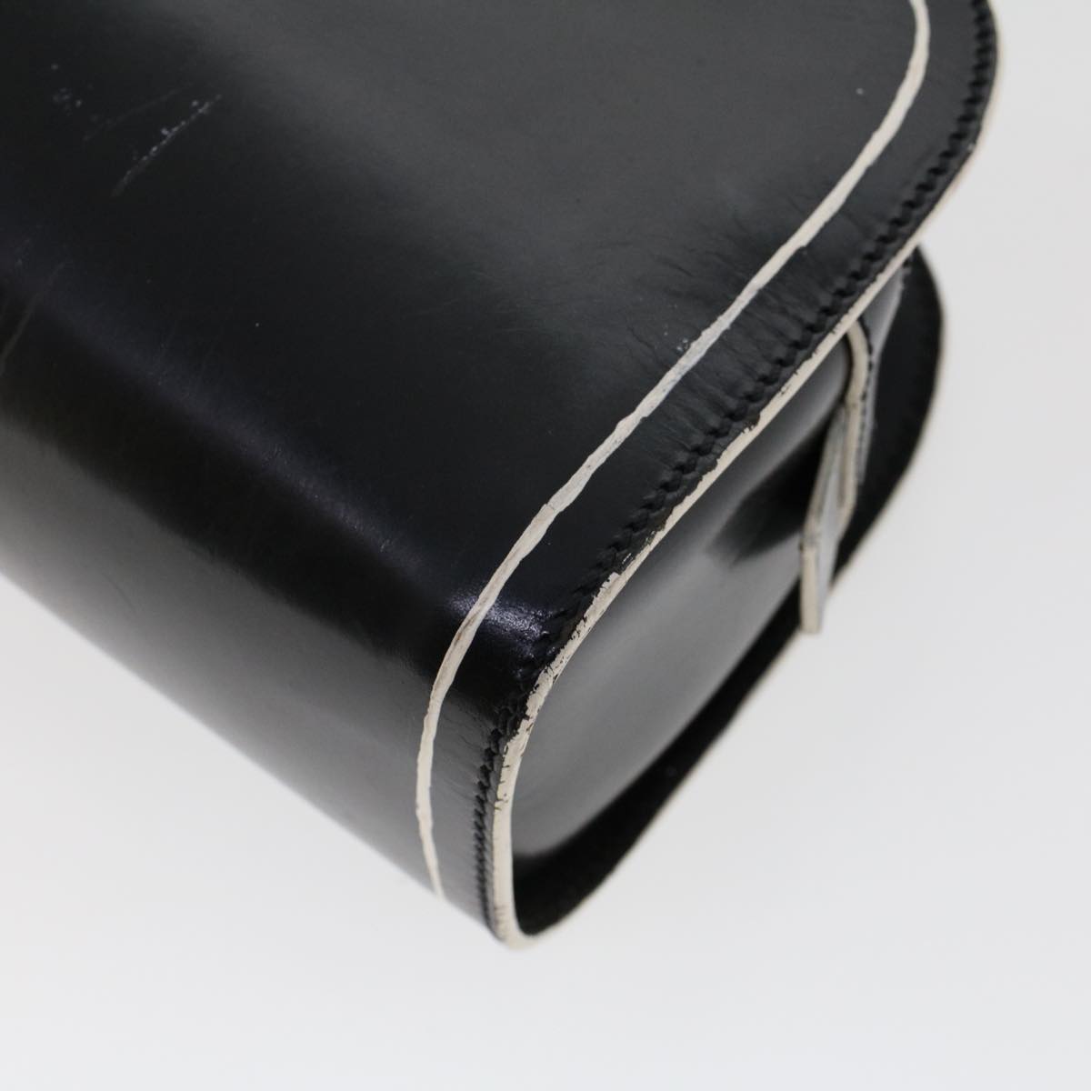 FENDI Hand Bag Leather Black bs6095