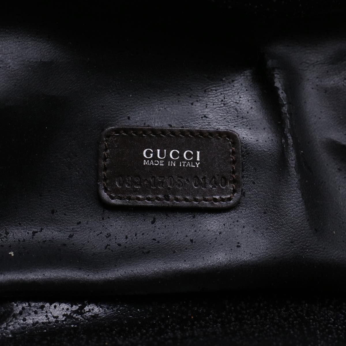 GUCCI Vanity Cosmetic Pouch Suede Leather Brown 032•1705•0140 bs6135