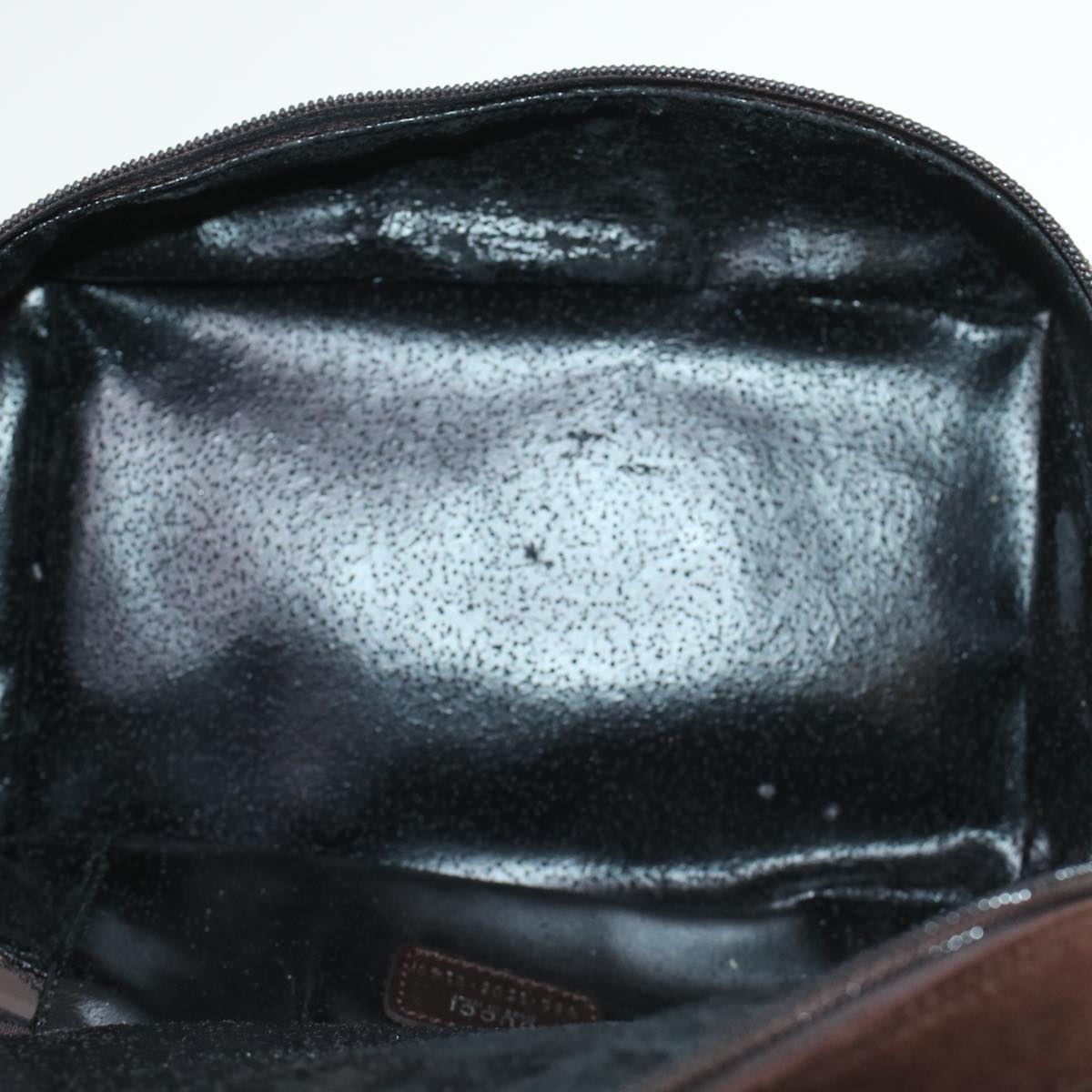 GUCCI Vanity Cosmetic Pouch Suede Leather Brown 032•1705•0140 bs6135