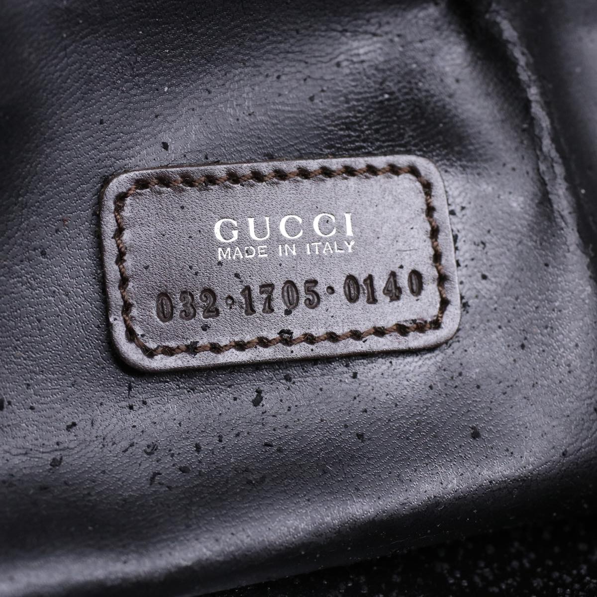 GUCCI Vanity Cosmetic Pouch Suede Leather Brown 032•1705•0140 bs6135