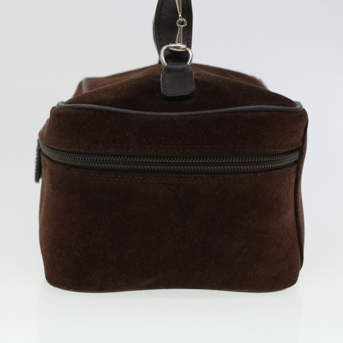 GUCCI Vanity Cosmetic Pouch Suede Leather Brown 032•1705•0140 bs6135