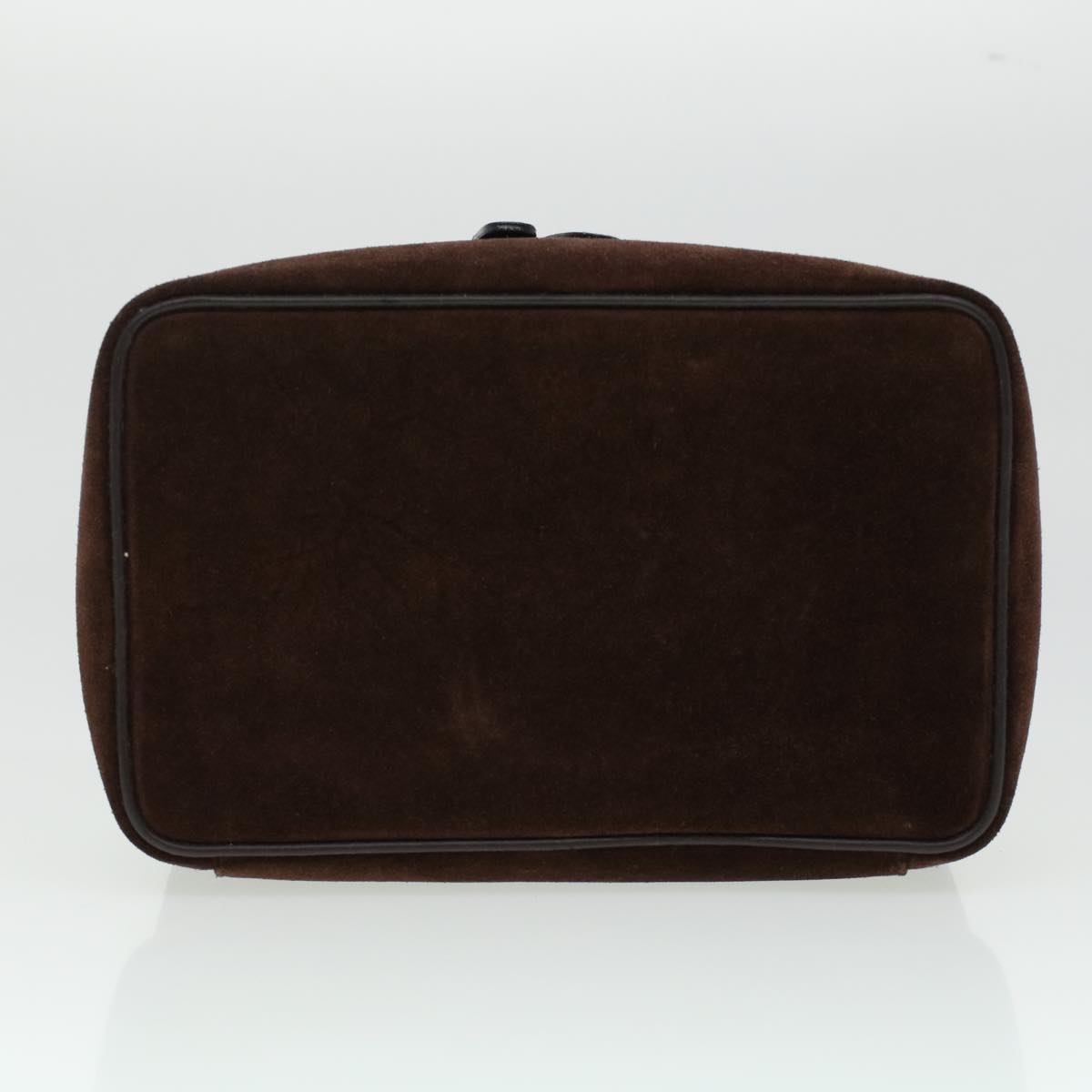 GUCCI Vanity Cosmetic Pouch Suede Leather Brown 032•1705•0140 bs6135