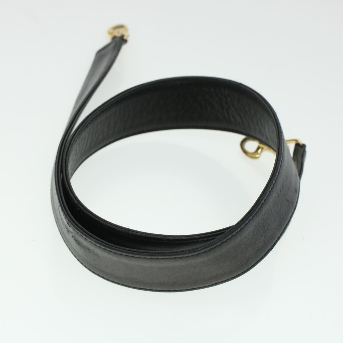 GUCCI Bamboo Shoulder Bag Leather 2way Black bs6163