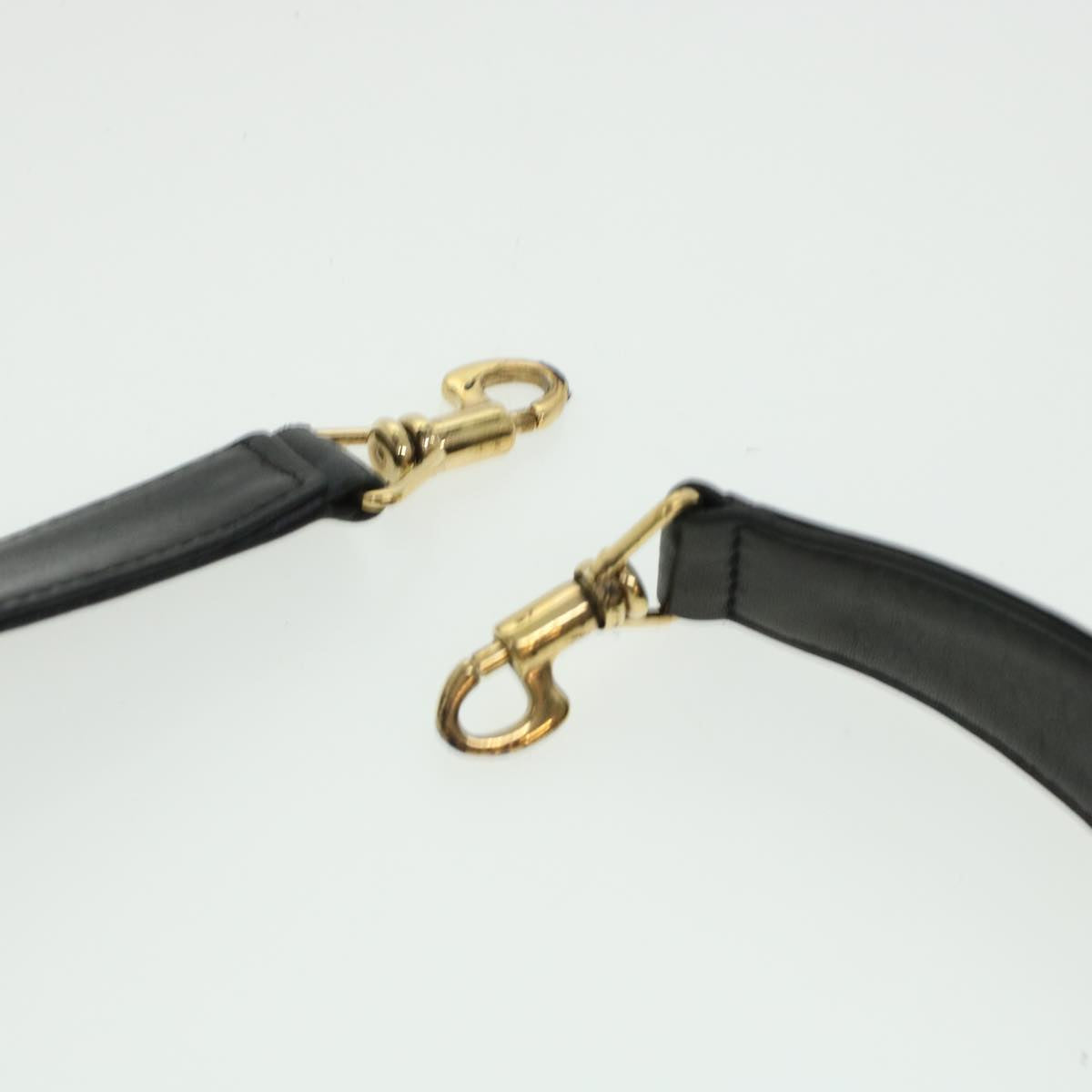 GUCCI Bamboo Shoulder Bag Leather 2way Black bs6163