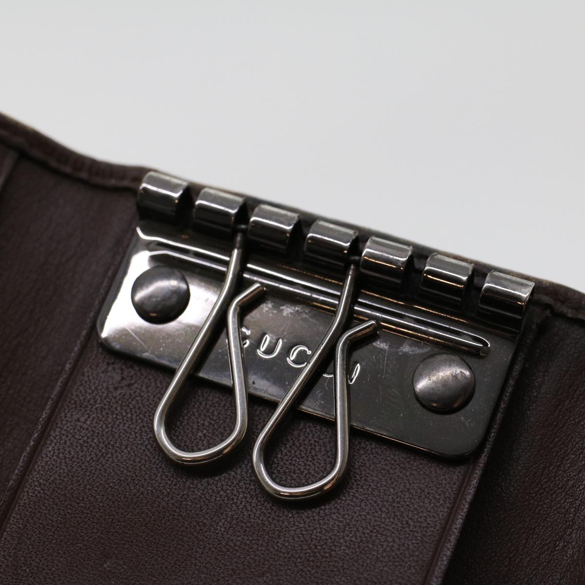 GUCCI GG Canvas Wallet Canvas Leather 4Set Beige Black bs6169