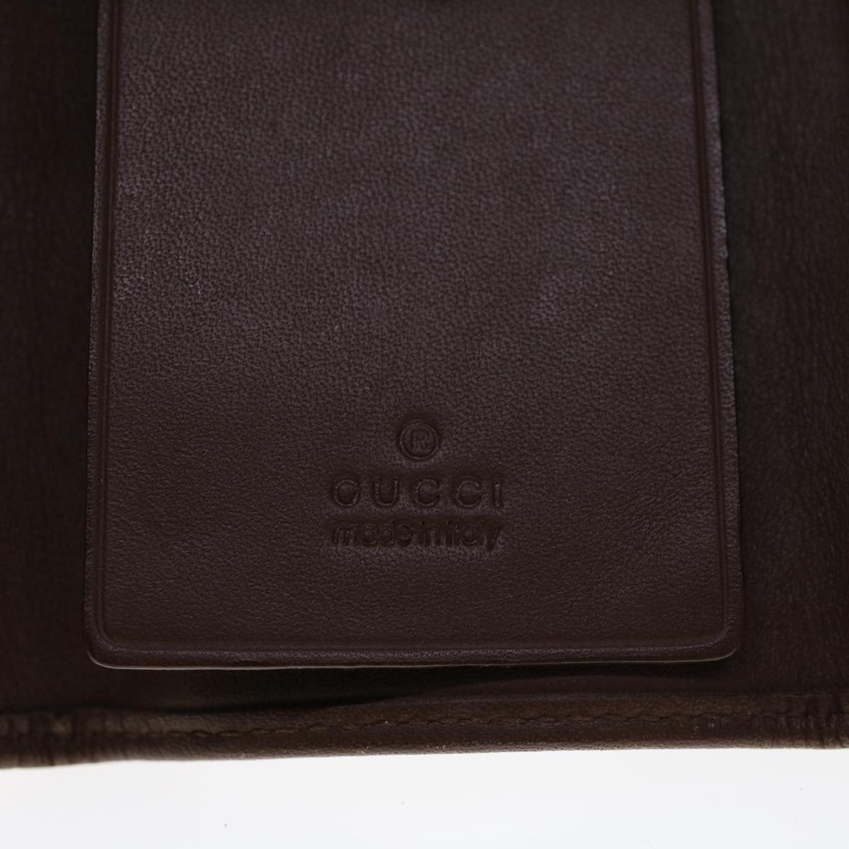 GUCCI GG Canvas Wallet Canvas Leather 4Set Beige Black bs6169