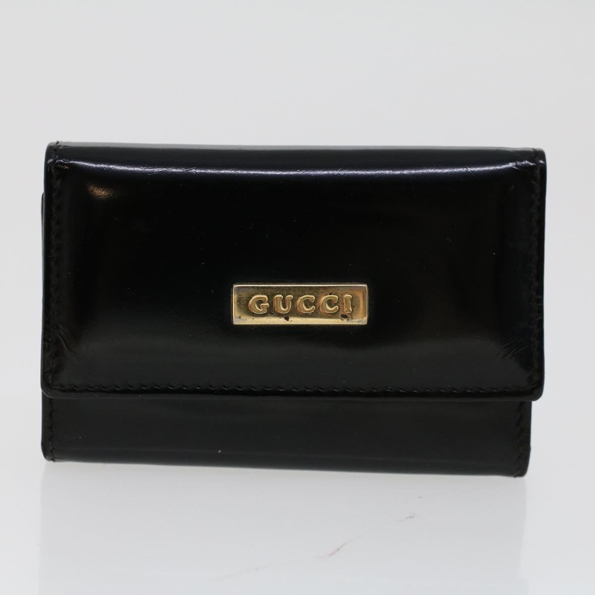 GUCCI GG Canvas Wallet Canvas Leather 4Set Beige Black bs6169