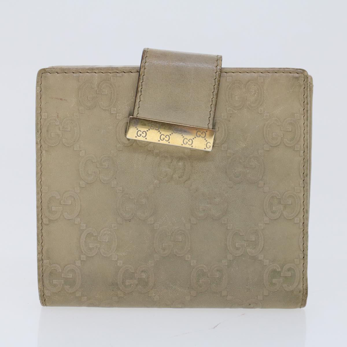 GUCCI GG Canvas Wallet Canvas Leather 4Set Beige Black bs6169