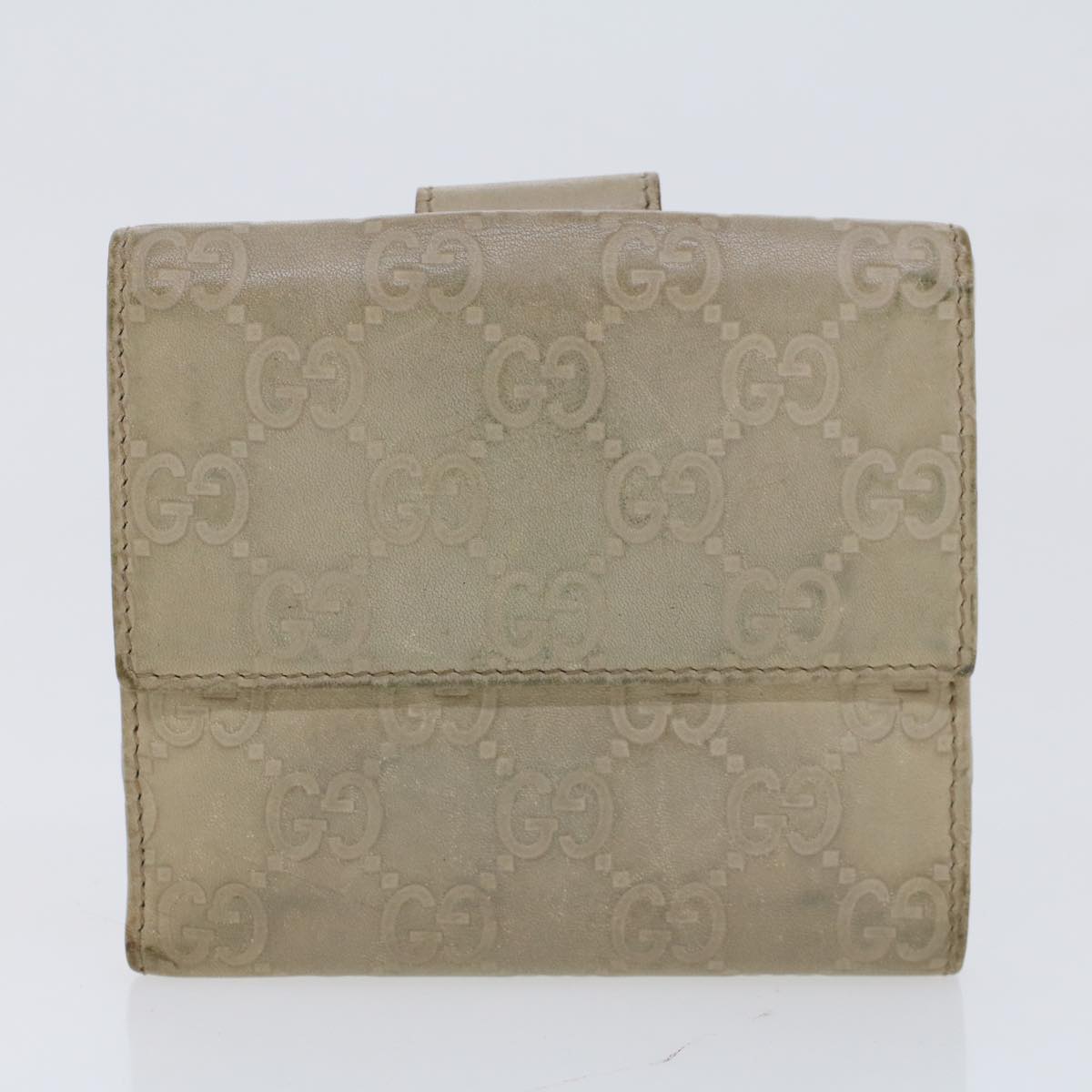 GUCCI GG Canvas Wallet Canvas Leather 4Set Beige Black bs6169