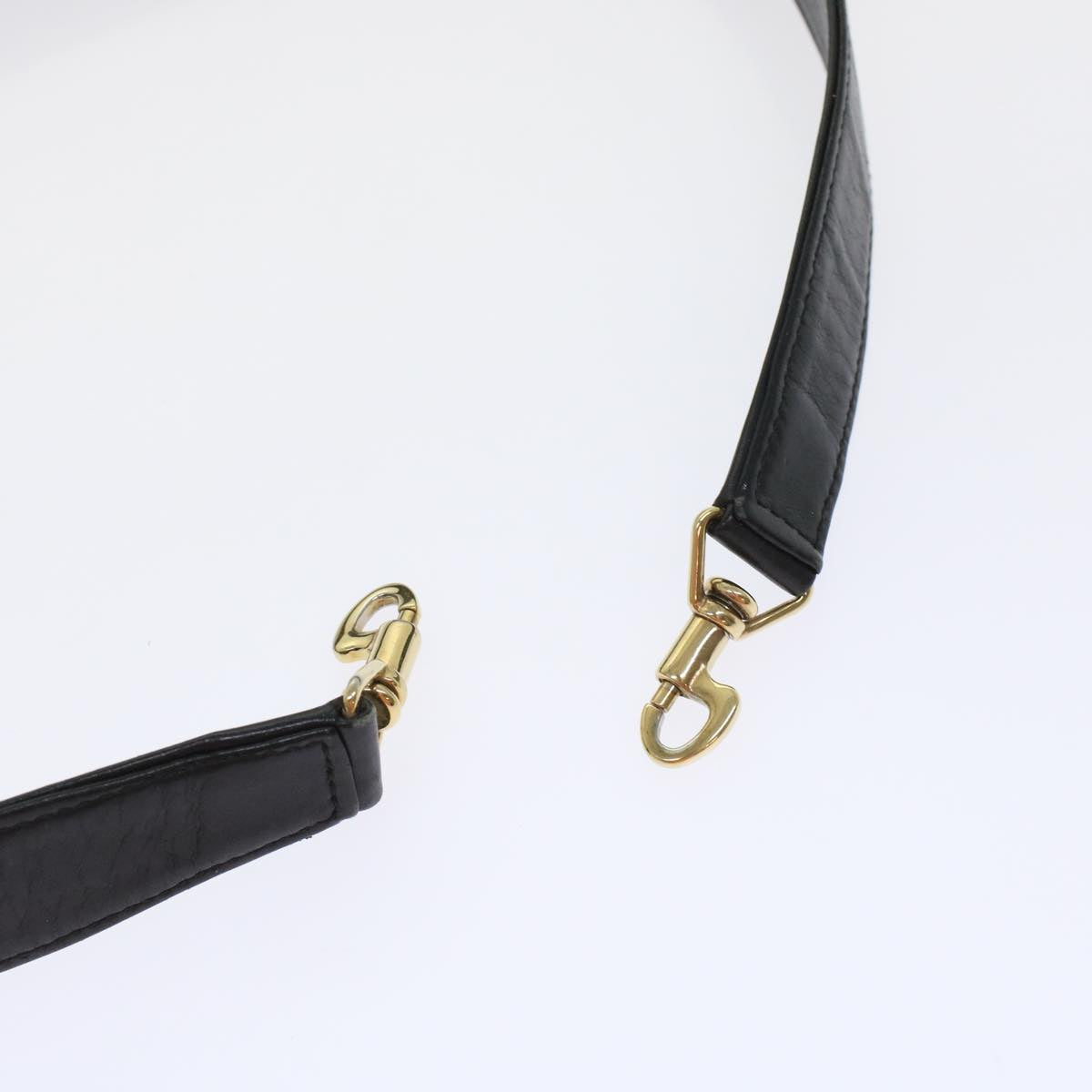 GUCCI Bamboo Hand Bag Leather 2way Black bs6247