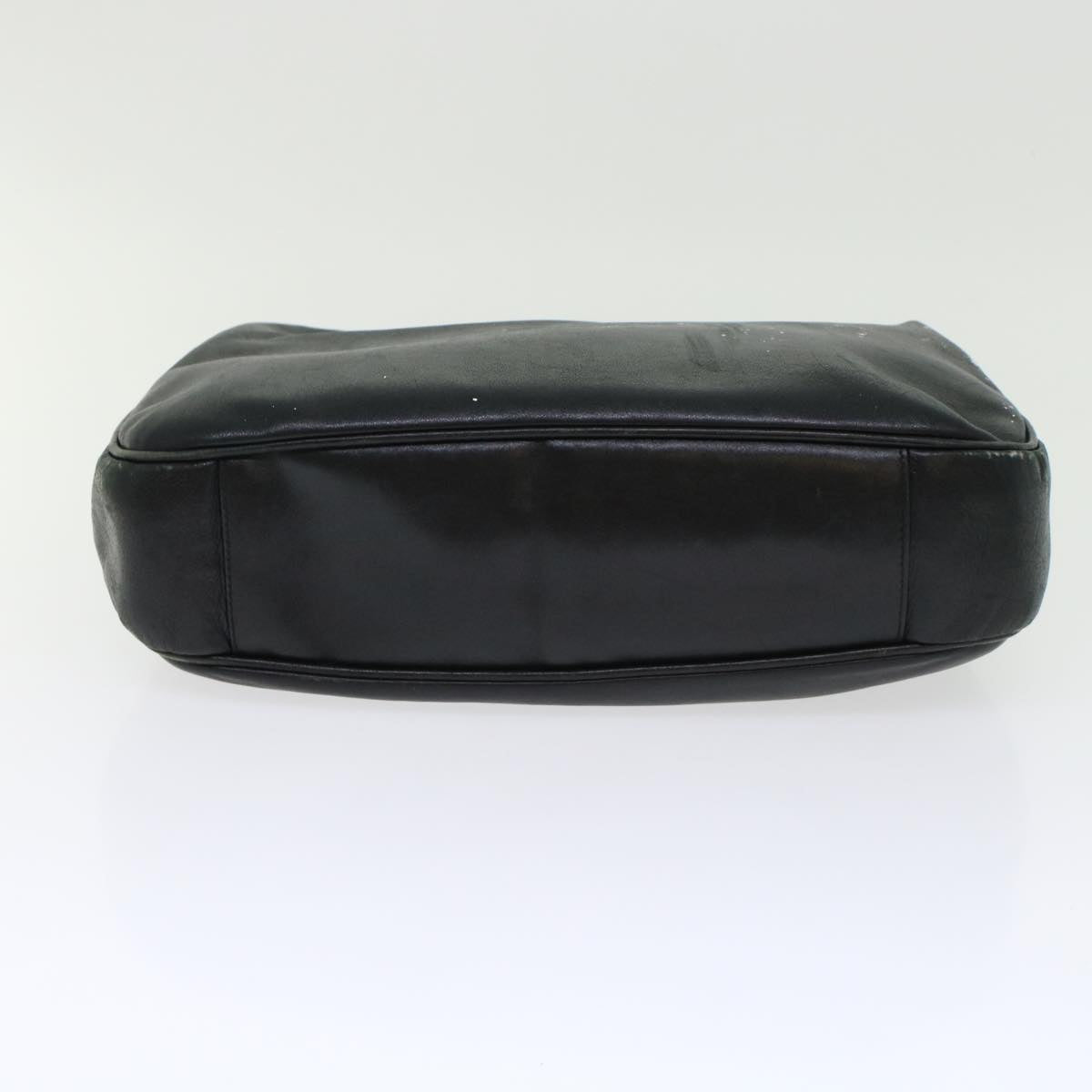 GUCCI Bamboo Hand Bag Leather 2way Black bs6247