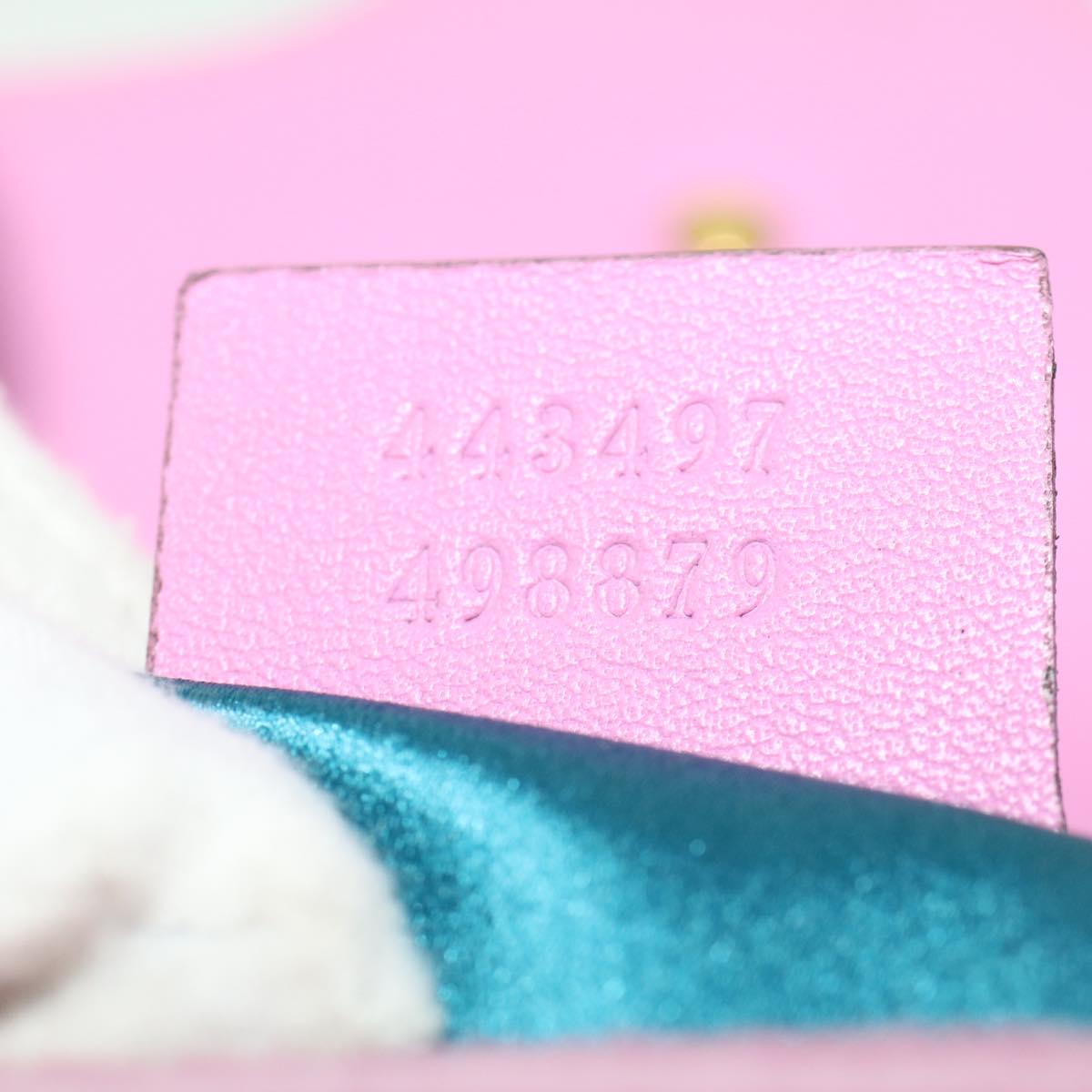 GUCCI GG Marmont Chain Shoulder Bag Velor Pink 443497 bs6311