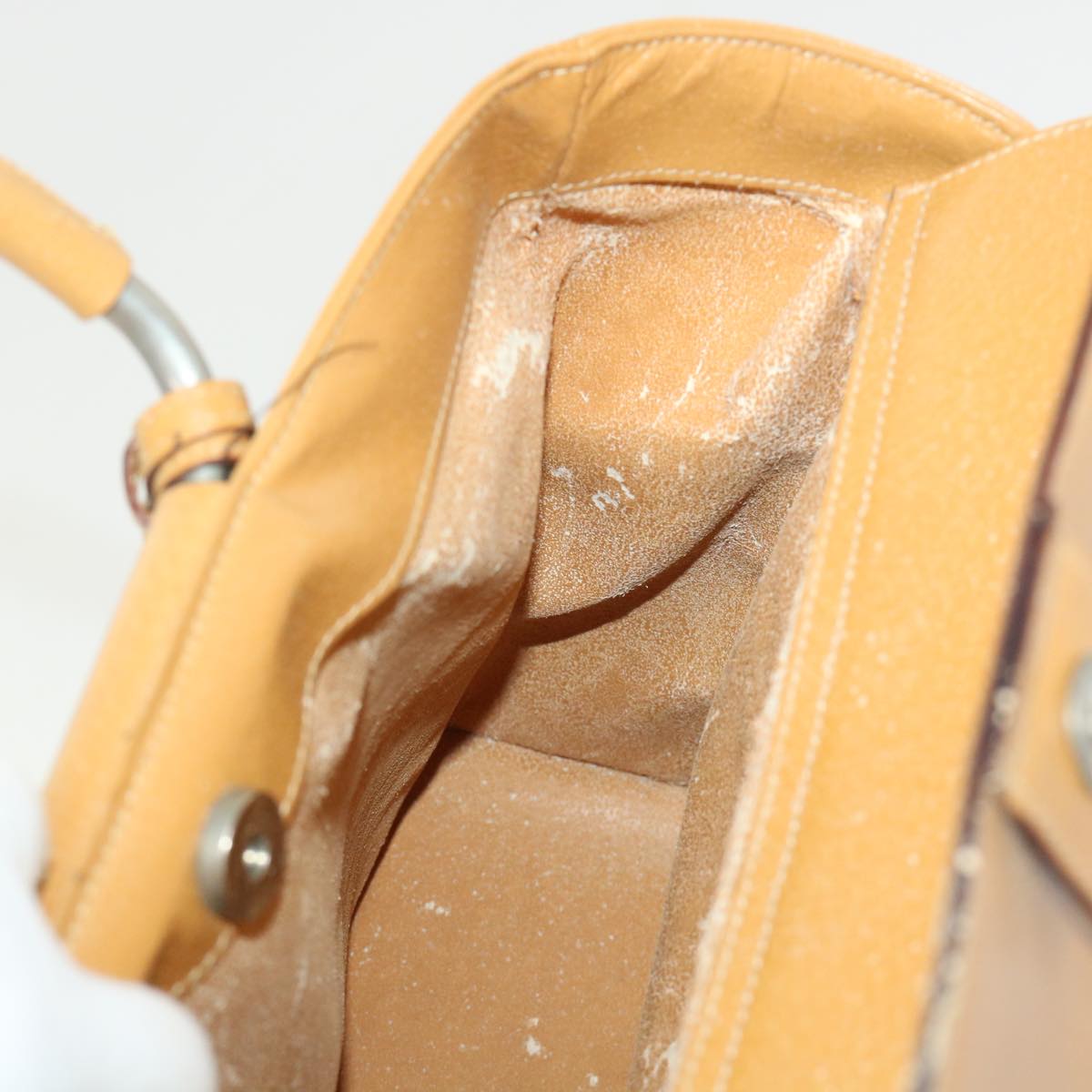 GUCCI Hand Bag Leather Brown 002•3754•0313 bs6312