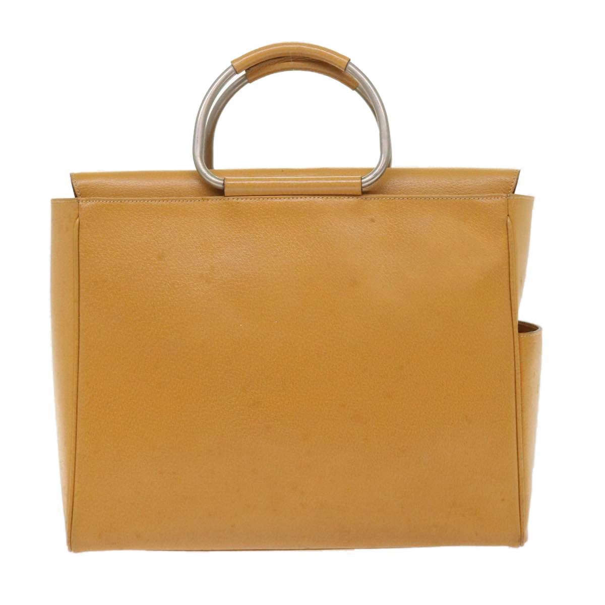 GUCCI Hand Bag Leather Brown 002•3754•0313 bs6312