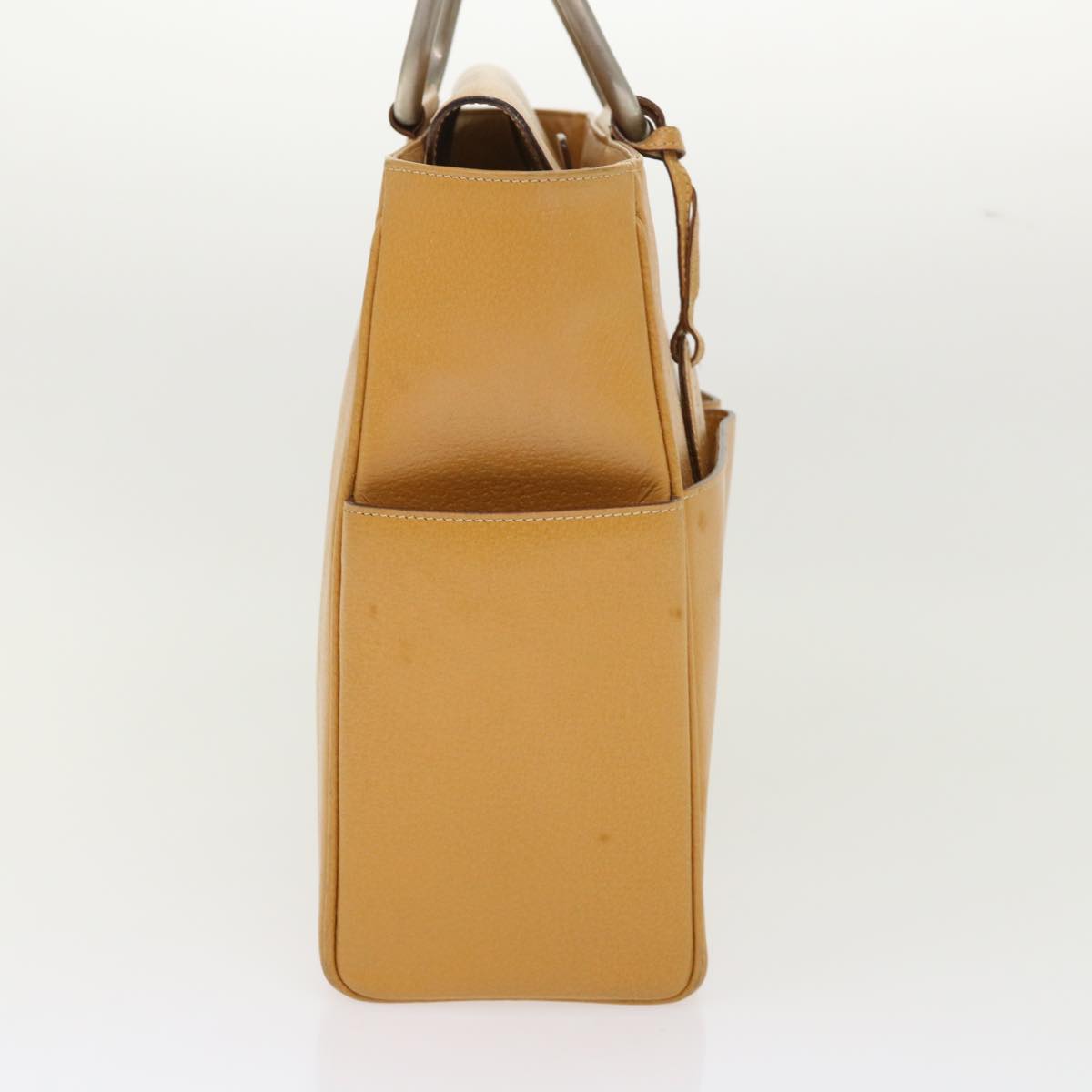 GUCCI Hand Bag Leather Brown 002•3754•0313 bs6312