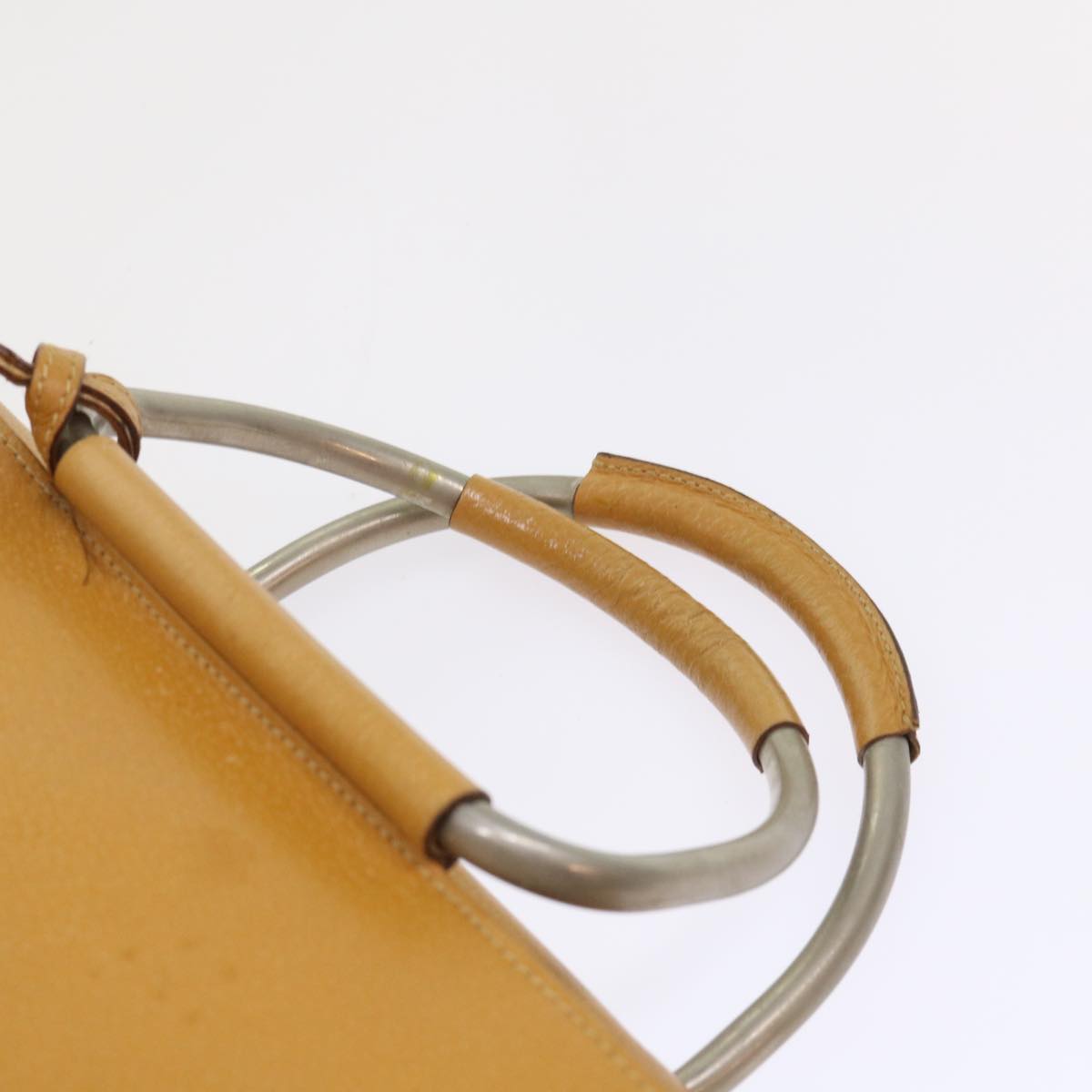 GUCCI Hand Bag Leather Brown 002•3754•0313 bs6312