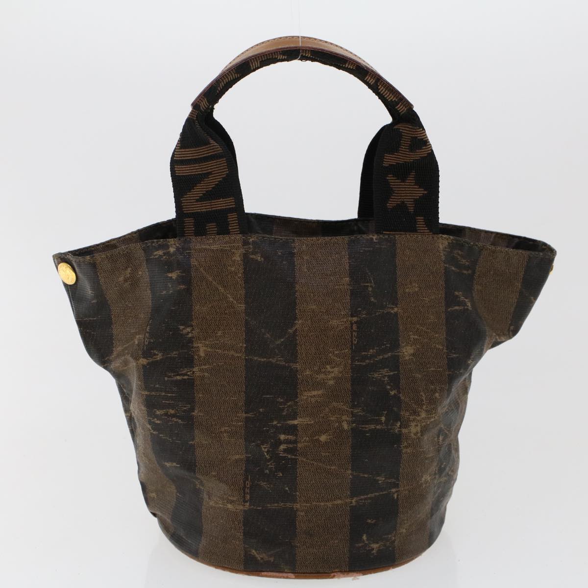 FENDI Pecan Canvas Hand Bag Shoulder Bag Nylon 4Set Brown Black bs6444