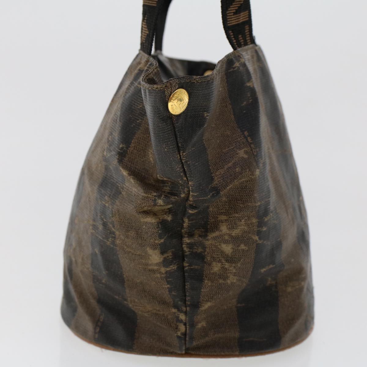 FENDI Pecan Canvas Hand Bag Shoulder Bag Nylon 4Set Brown Black bs6444