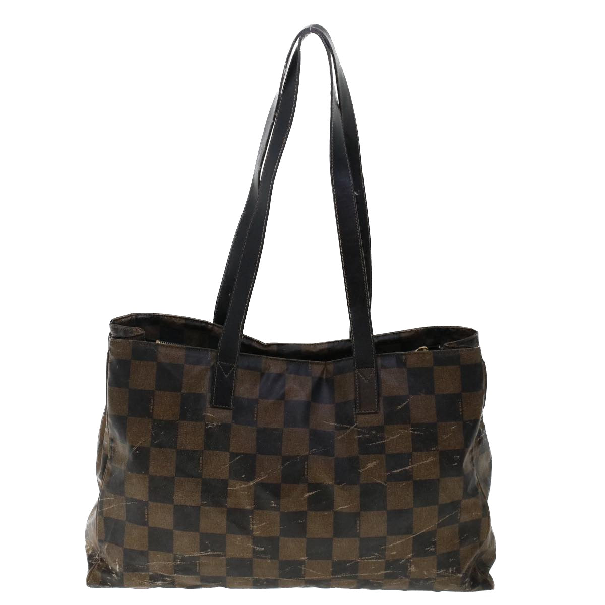 FENDI Pecan Canvas Hand Bag Shoulder Bag Nylon 4Set Brown Black bs6444