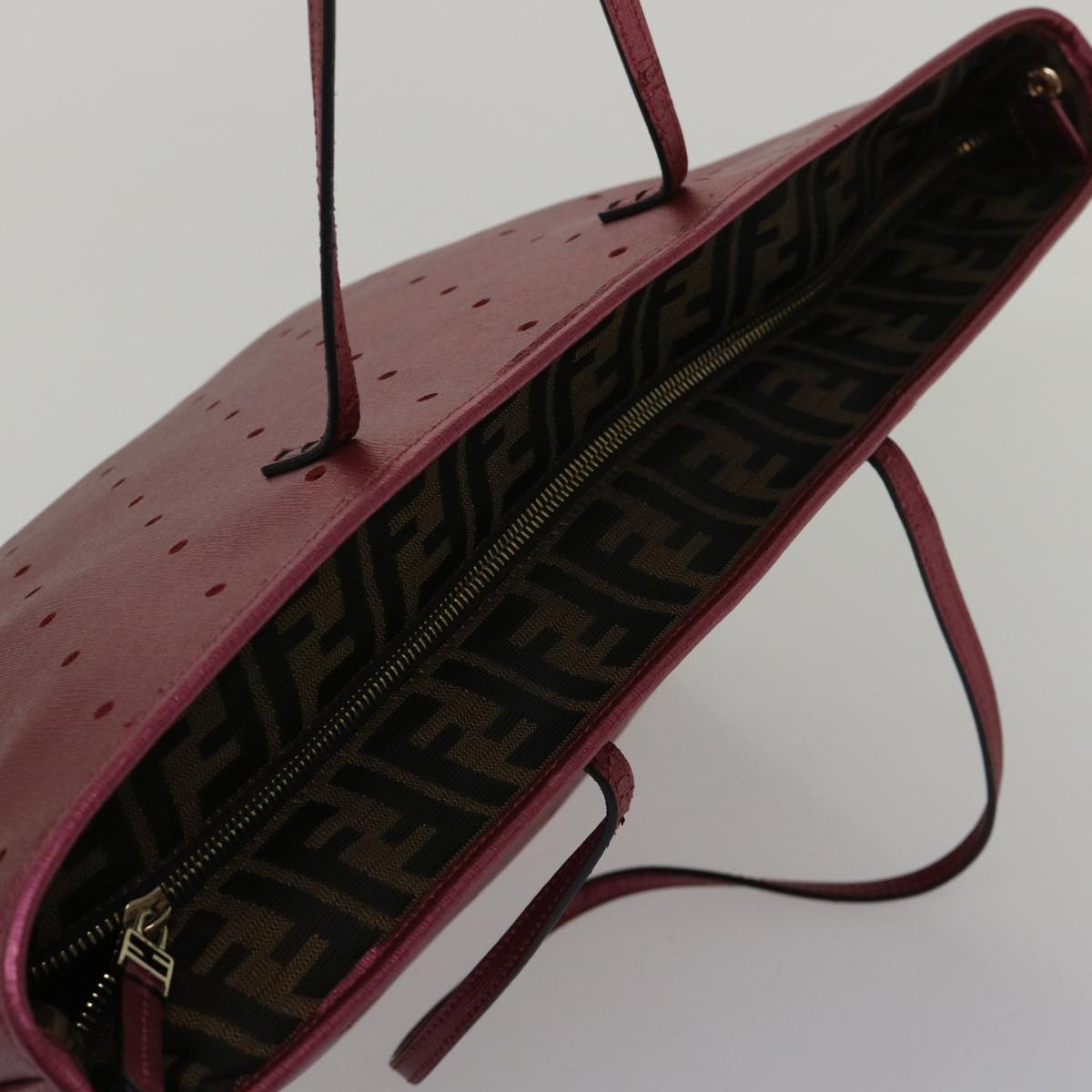 FENDI Tote Bag Leather Pink bs6445