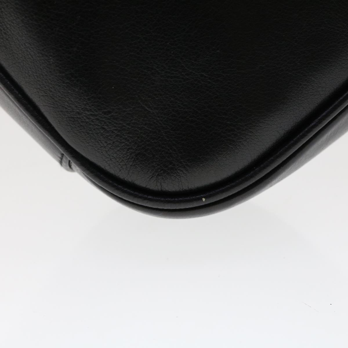 GUCCI Bamboo Shoulder Bag Leather Black 0011638 bs6460
