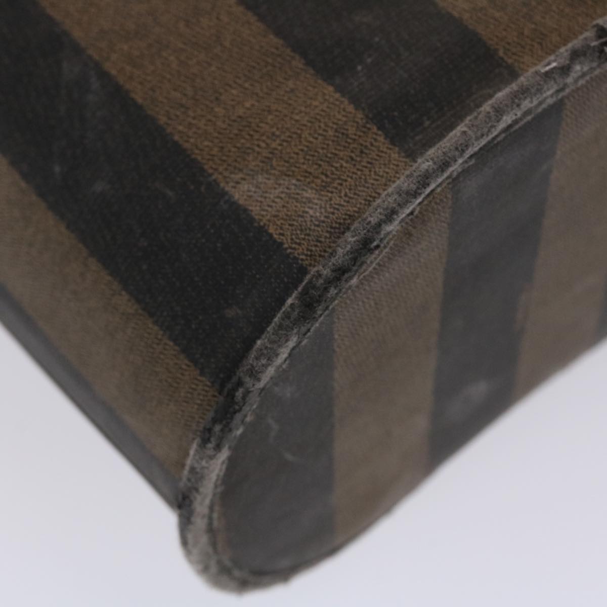 FENDI Pecan Canvas Vanity Cosmetic Pouch Black Brown bs6461