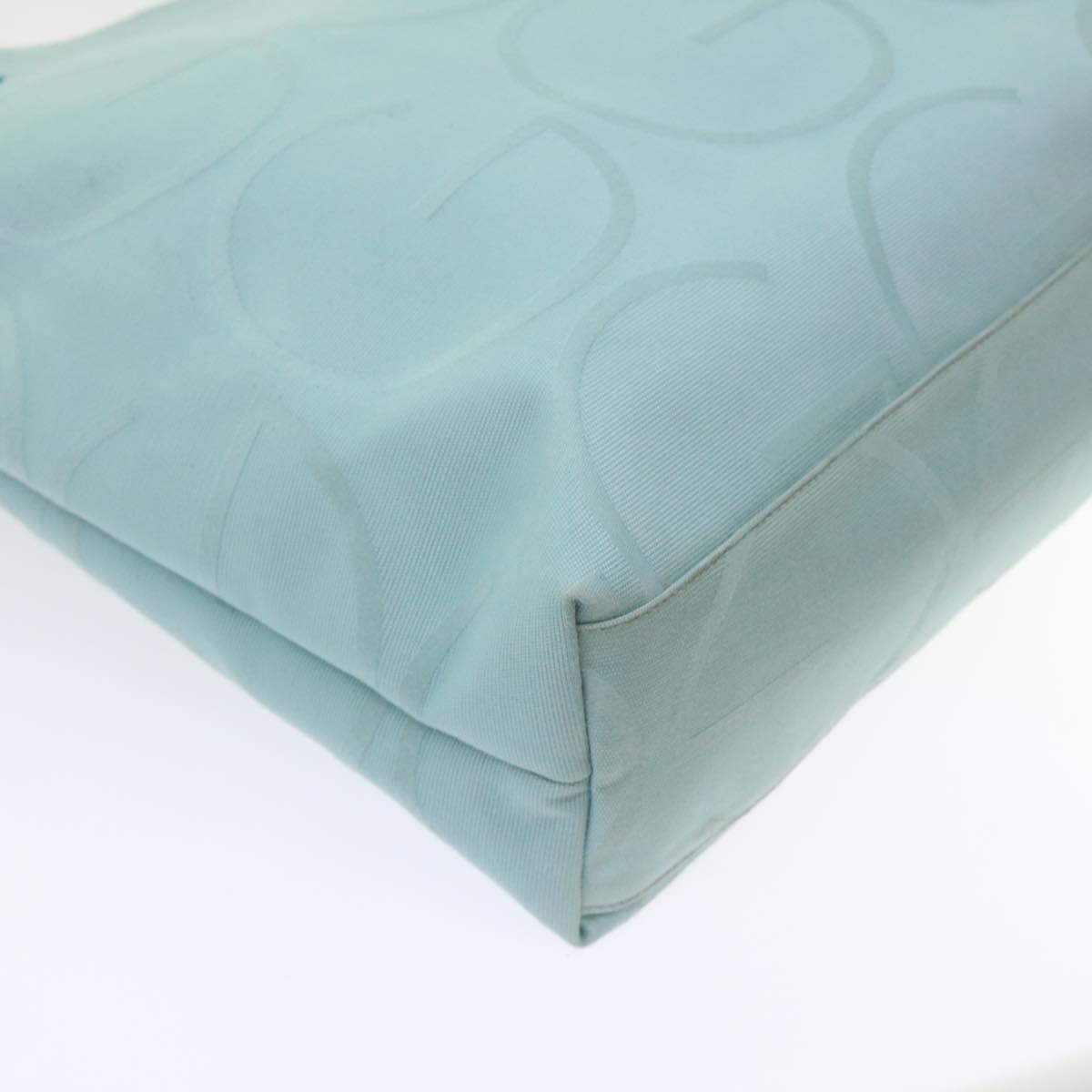 GUCCI Tote Bag Canvas Light Blue 123439 bs6465