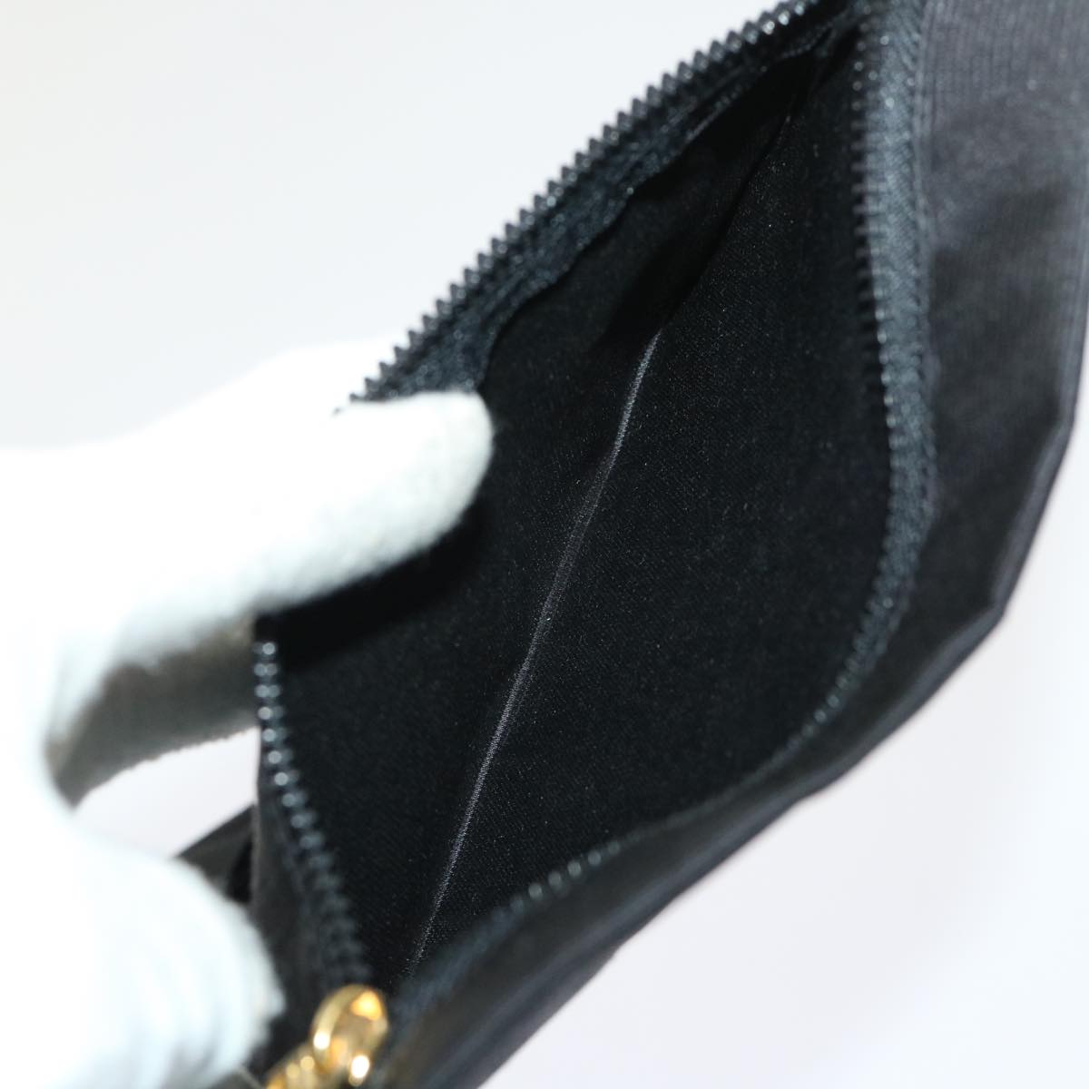 FENDI Pecan Canvas Hand Bag Garment Cover Nylon 2Set Brown Black bs6470