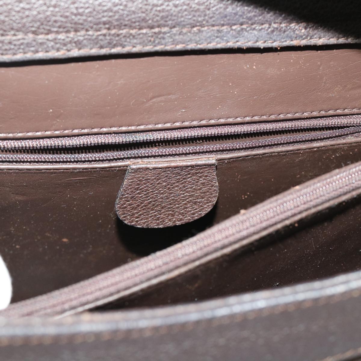 GUCCI Bamboo Hand Bag Suede Leather Brown 00211860260 bs6498